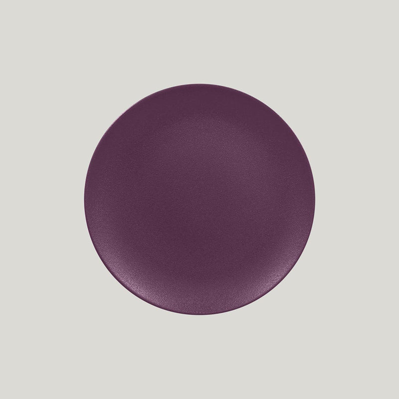 NMELLOW FLAT COUPE PLATE 31CM PLUM PURPL x6