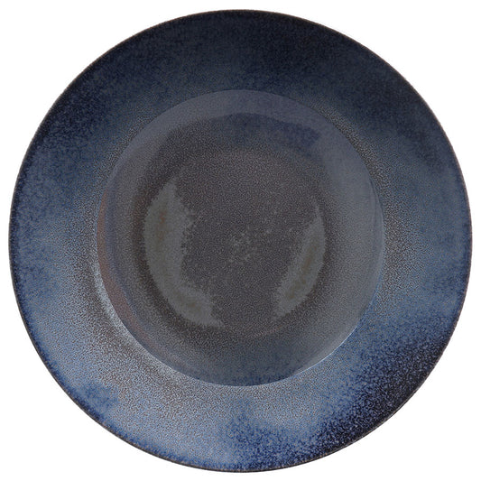 REBEL DARK BLUE RIMMED BOWL 27CM         x6