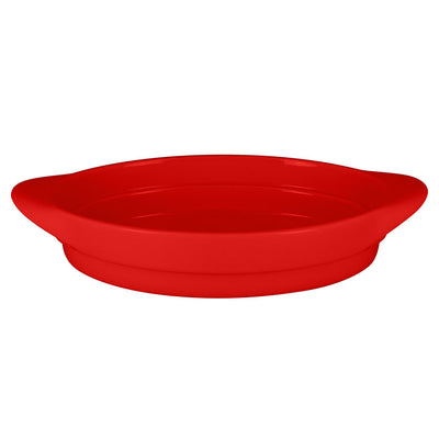 CHEF'S FUSION OVAL PLATTER 31CMX21CM RED x3