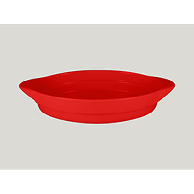 CHEF'S FUSION OVAL PLATTER 37CMX25CM RED x3