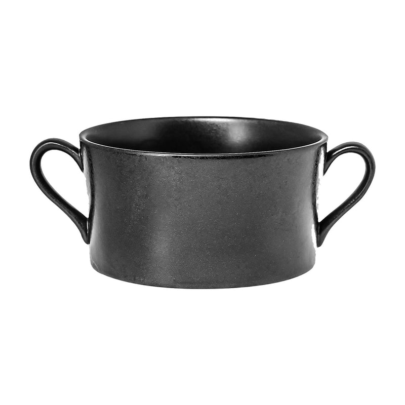 EDGE CREAM SOUP BOWL - 2 HANDLES 35CL    x6