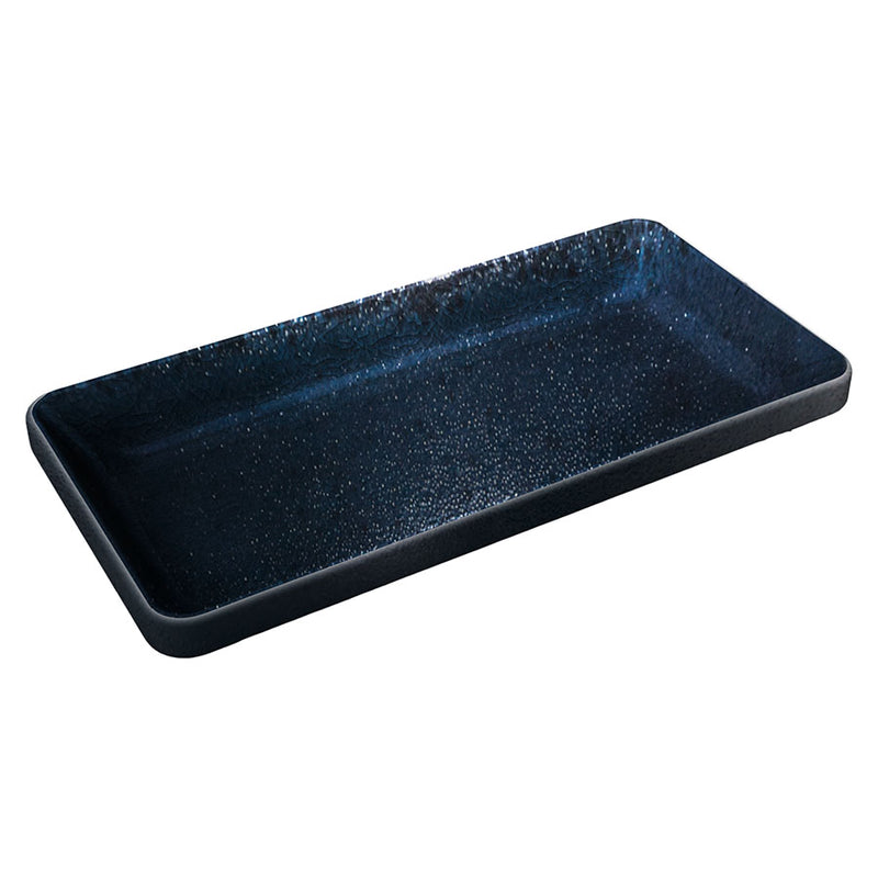 NARA BLK RECTANGULAR PLATTER 18CM X 9CM  x6