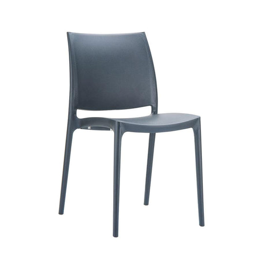 ZAP SPICE SIDE CHAIR - DARK GREY X 4    