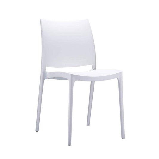 ZAP SPICE SIDE CHAIR - WHITE X 4        