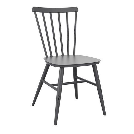 ZAP SPIN SIDE CHAIR - DARK GREY X 4     