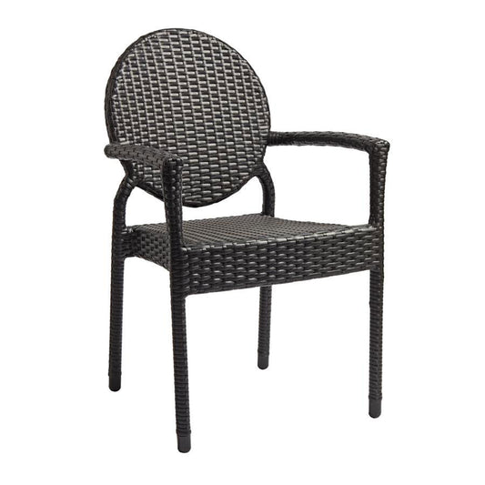 ZAP BLAKE ARMCHAIR - BLACK WEAVE X 4    