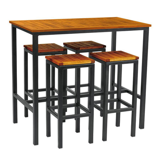 ZAP ICE HIGH STOOL DINING SET 3 -5 PIECE