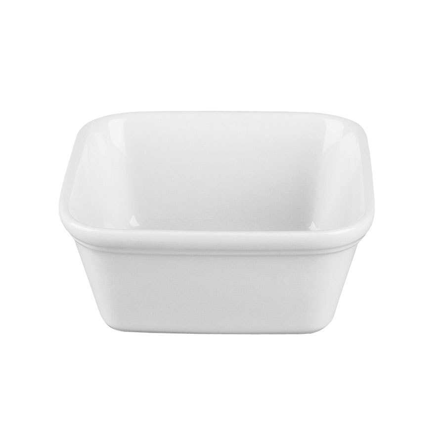 COOKWARE SQ PIE DISH WHITE 4.75" 12CM    x12