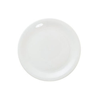 GREAT WHITE NARROW RIM PLATE 8.5" 22CM   x6