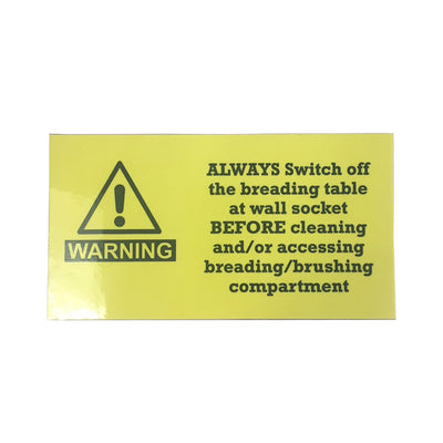 BREADING TABLE STICKERS                 