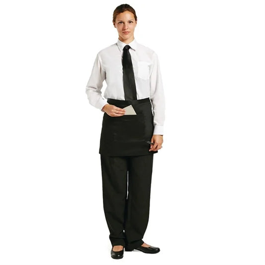 Uniform Works Bistro Apron Black - 750x373mm