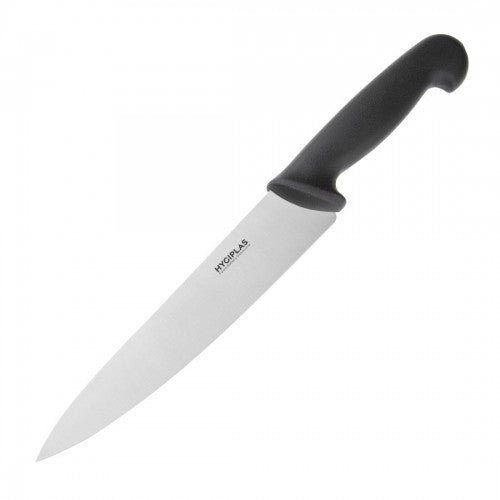 Hygiplas Chef Knife Black 21.8cm -Blade Length: 8.5". Weight: 170g