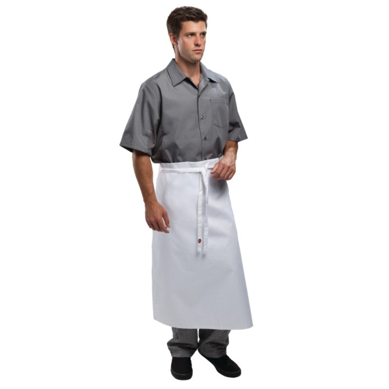 Chef Works Long 4way Waist Apron White