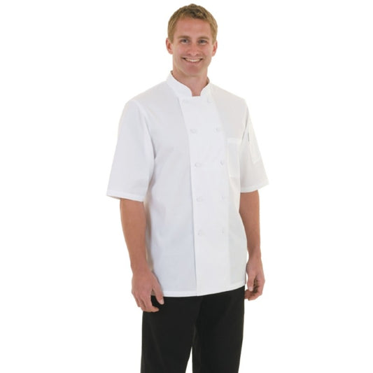 Chef Works Montreal Basic White Cool Vent Chef Jacket Polycotton - Size L