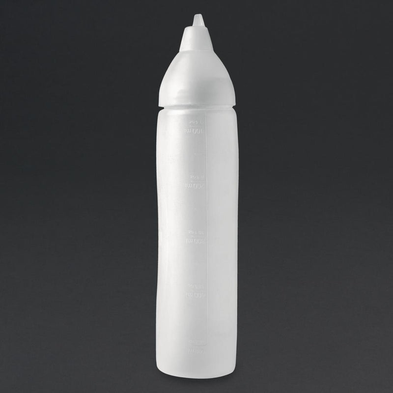 Araven Clear Non-Drip Sauce Bottle 26oz - Capacity: 750ml. Material: Polyethylene