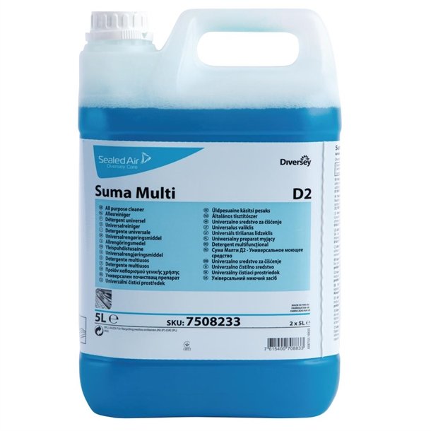 Diversey Suma Multi D2 Concentrated All Purpose Detergent 5L