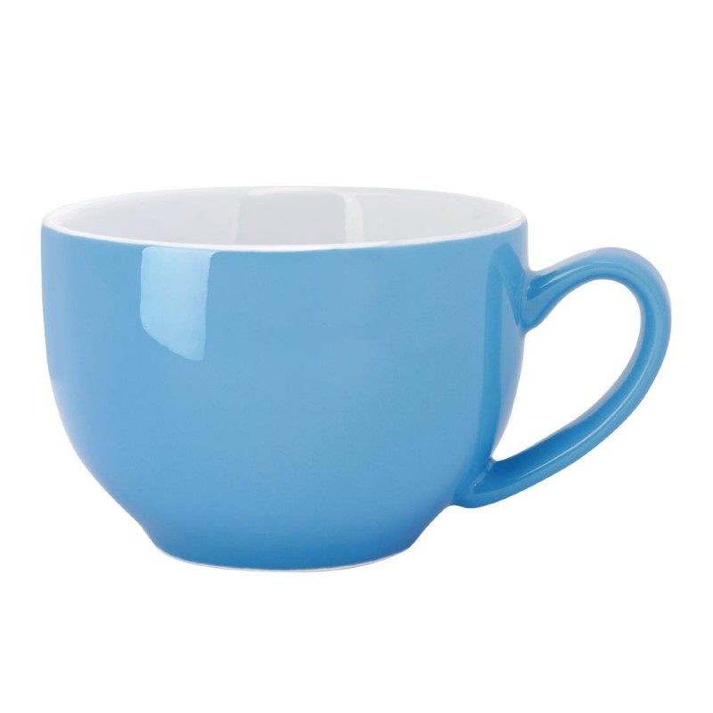 Olympia Cafe Cappuccino Cup Blue - 340ml 12oz (Box 12)