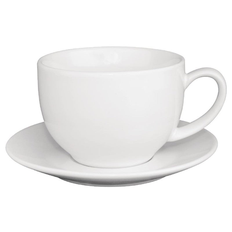 Olympia Cafe Cappuccino Cup White - 340ml 12oz (Box 12)