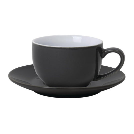 Olympia Cafe Coffee Cup Charcoal - 228ml 8oz (Box 12)