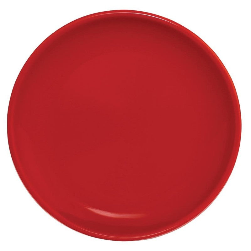 Olympia Cafe Coupe Plate Red - 205mm 8" (Box 12)