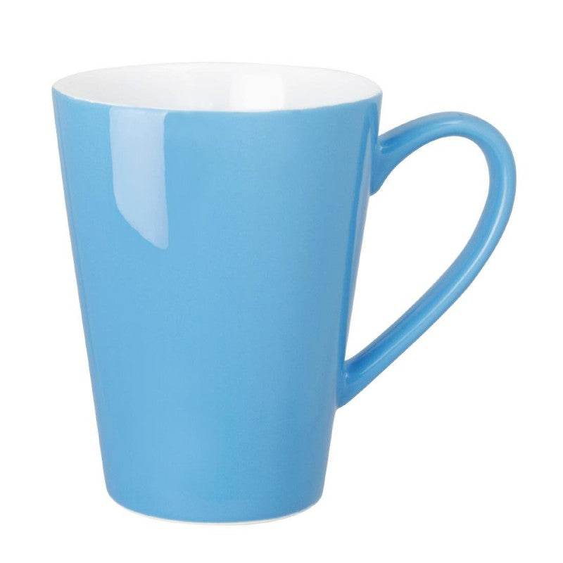 Olympia Cafe Latte Cup Blue - 340ml 12oz (Box 12)