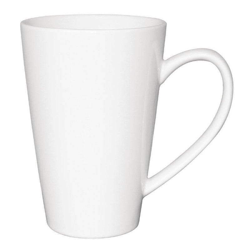 Olympia Cafe Latte Cup White - 340ml 12oz (Box 12)