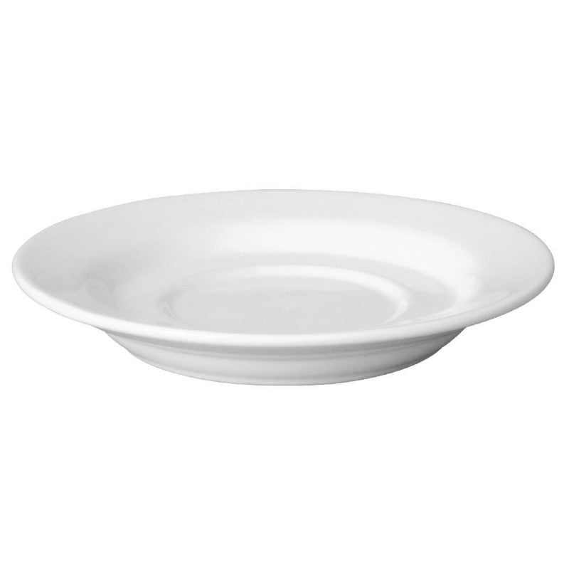 Olympia Cafe Saucer White for 8oz & 12oz (Box 12)