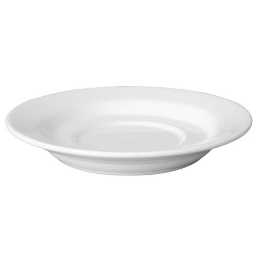 Olympia Cafe Saucer White for 8oz & 12oz (Box 12)