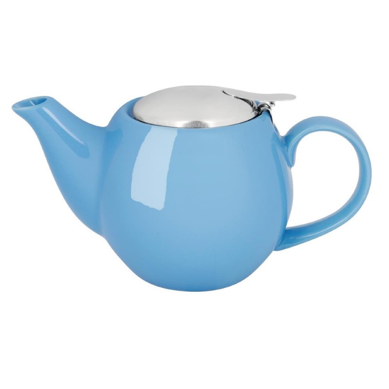 Olympia Cafe Teapot Blue - 510ml 18oz (Box 1)
