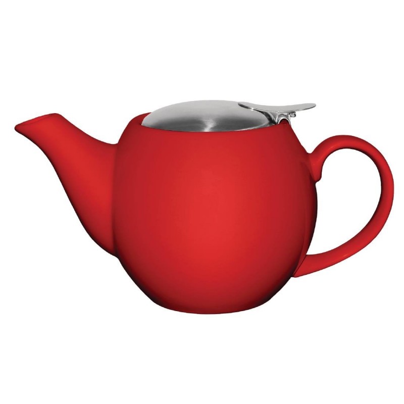 Olympia Cafe Teapot Red - 510ml 18oz (Box 1)
