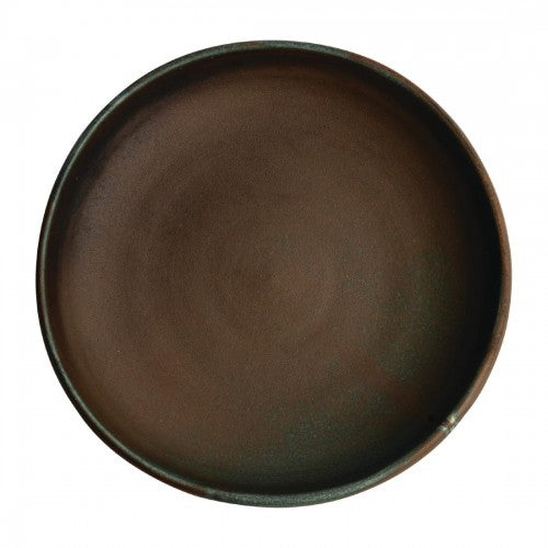 Olympia Canvas Coupe Bowl Glazed Edge Green Verdigris - 230mm (Box 6)