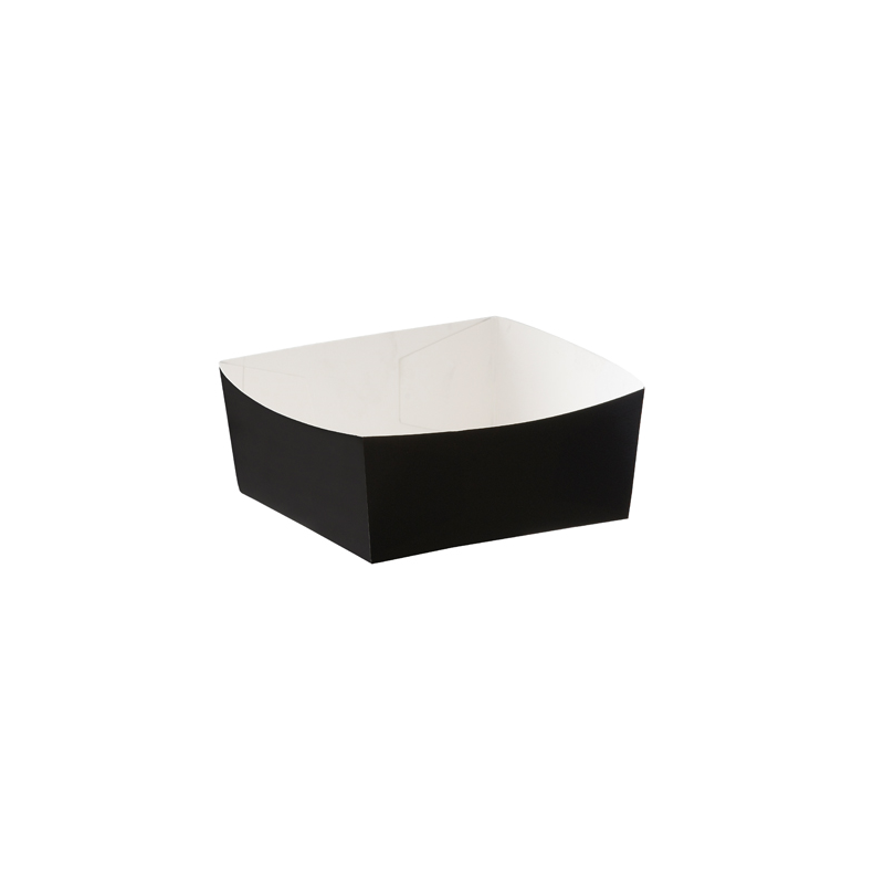 Black Cardboard Burger Tray 4" x 125