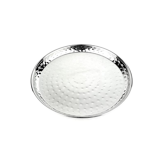Steel Hammered Coupe Plate 20cm