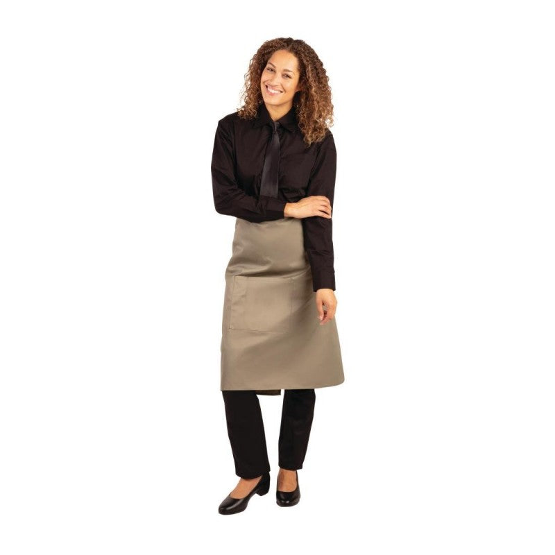 Whites Regular Bistro Apron Olive - 1000x700mm 39.4x27.5"